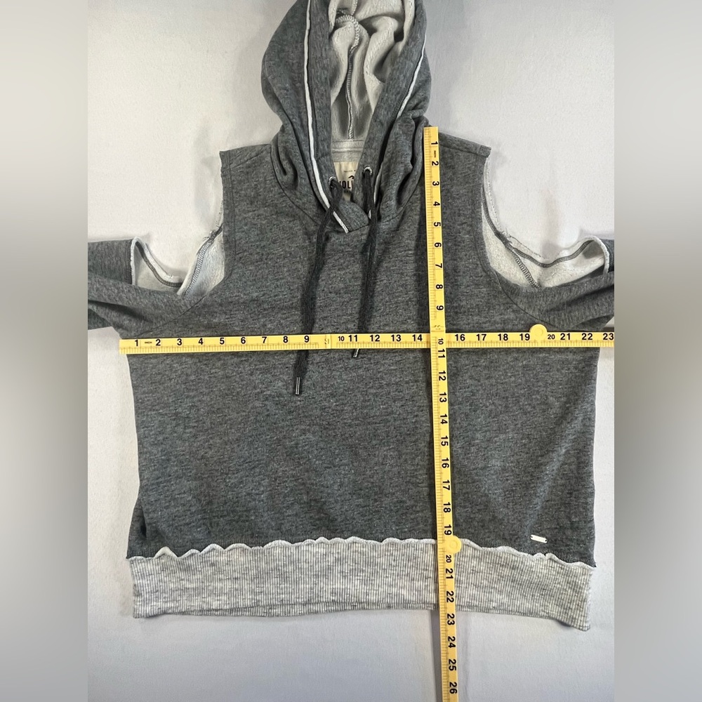 Hollister Cold Shoulder Cowl Neck w/Drawstring Women’s Hoodie - Picture 7 of 7